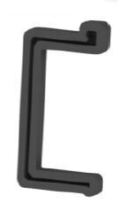 Rubber plug for the end of the profile of the bumper of the trailer (assistance) right