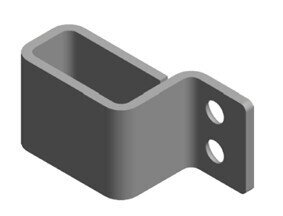 Post hitch side zinc plated