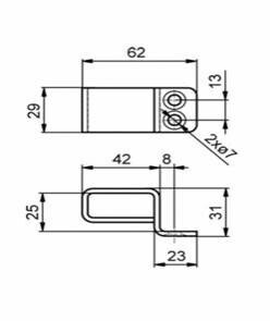 Post hitch side zinc plated