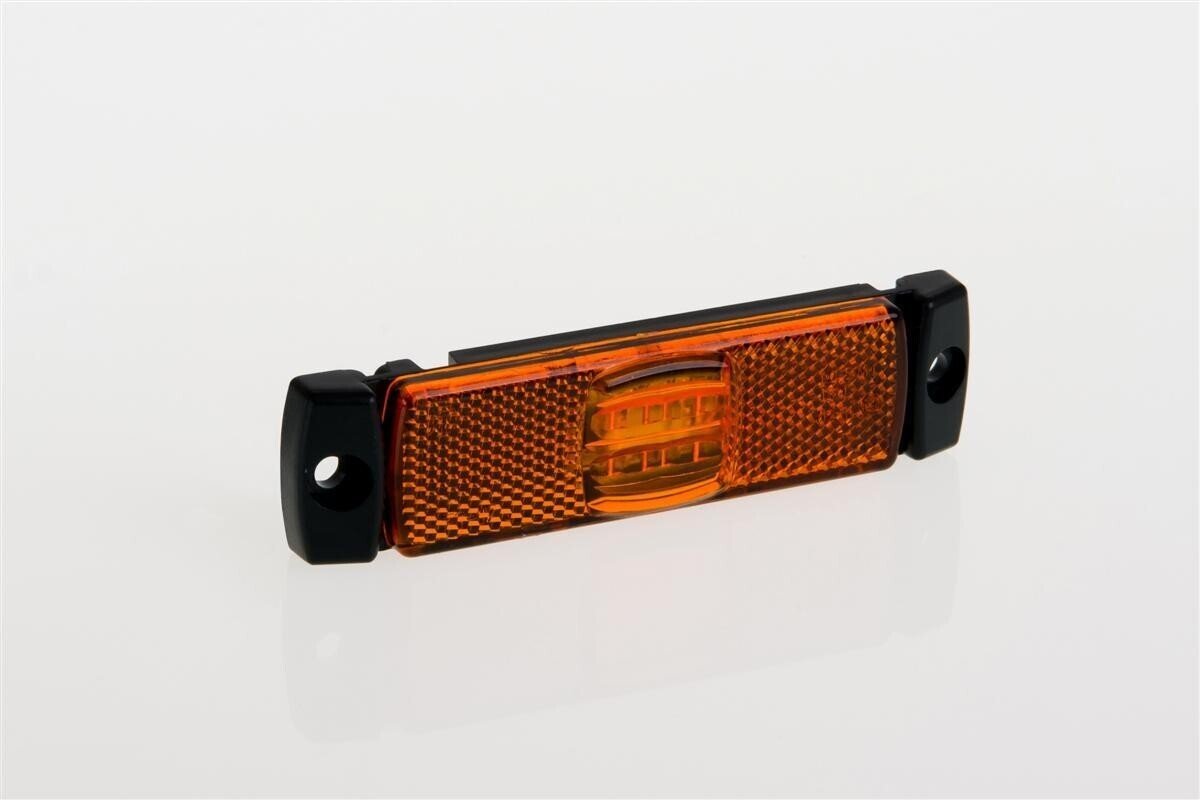 LAMPA OBRYSOWA LED 12-30V, ŻÓŁTA Z ODBLASKIEM I WIĄZKĄ ELEKTRYCZNĄ