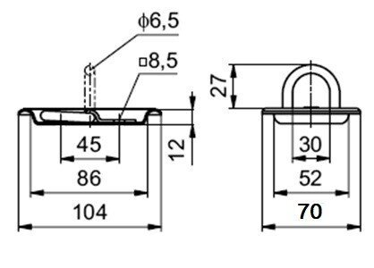 Floor load holder, 350 kg