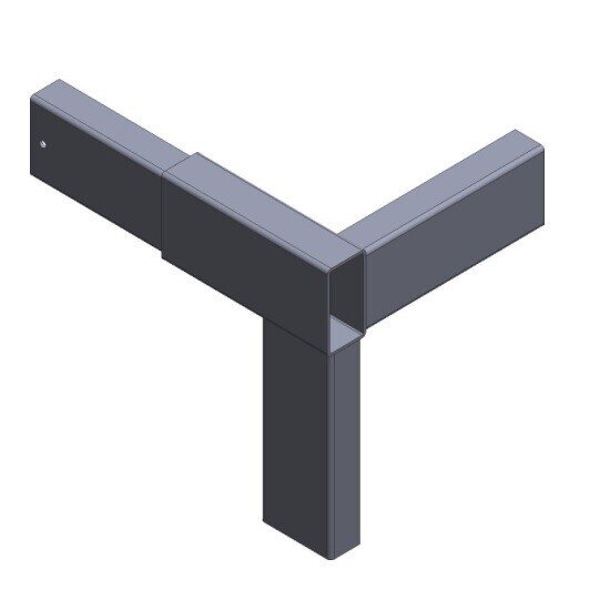 Łącznik górny stelaża przedni lewy model 6030 metalowy element