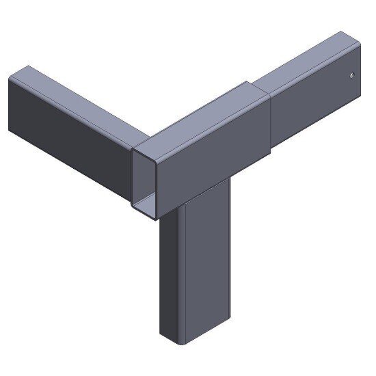 Rear / right upper frame connector 6030