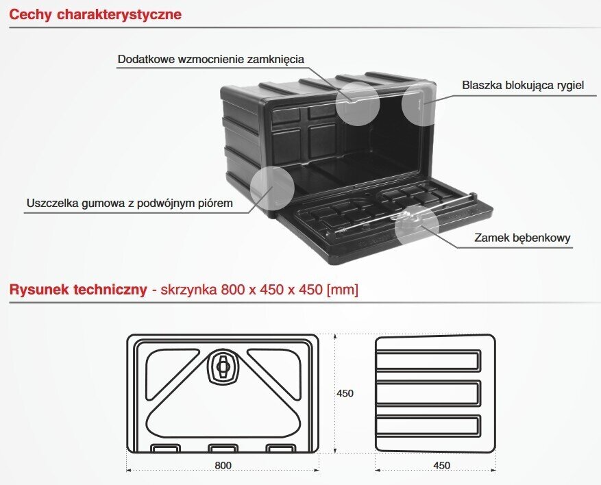 SKRZYNKA NARZĘDZIOWA STABILO – BOX 800 800X450X450