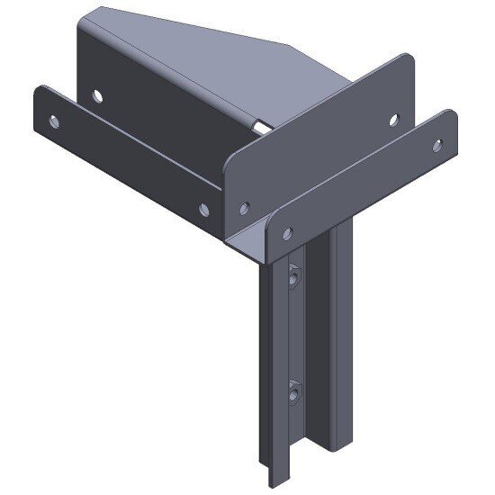 Rear / right upper frame connector 8035