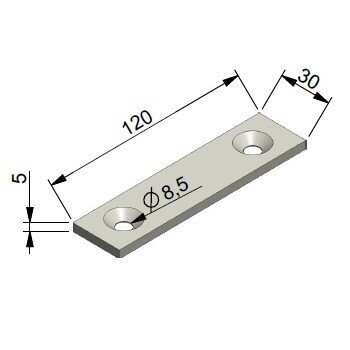 8035 Al connector plate