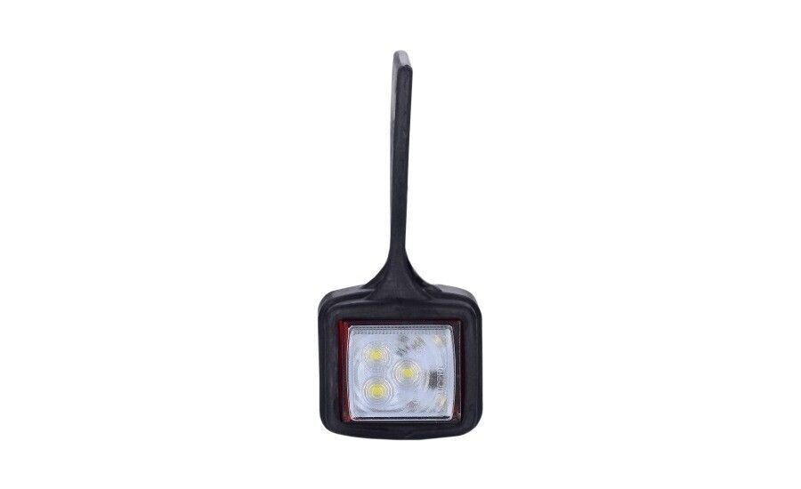 LAMPA OBRYSOWA BIAŁA + CZERWONA HOR 44 WISZĄCA ,DIODA 12/24 V PRAWA