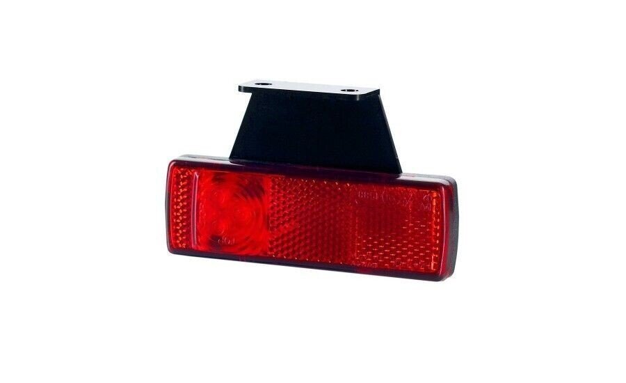 LAMPA OBRYSOWA PODWIESZANA Z ODBLASKIEM LEWA CZERWONA