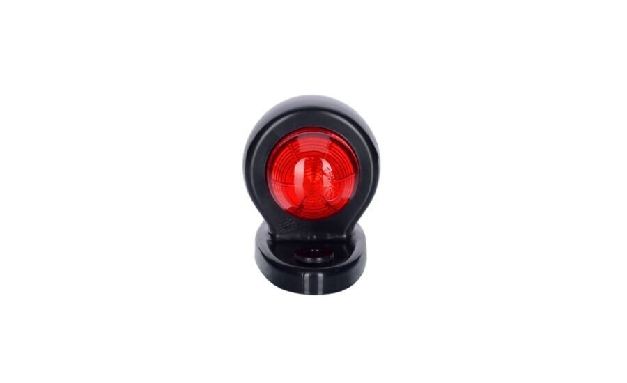 RUBBER CLEARANCE LAMP . WHITE/BLACK LED 12/24V 0,5M