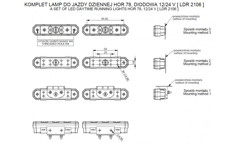 DAYTIME RUNNING LAMPS – DO-IT-YOURSELF KIT