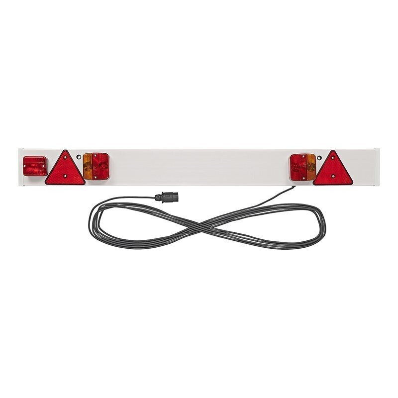 TRAILER BUMPER BAR WITH FOG AND PLATE LIGHTS