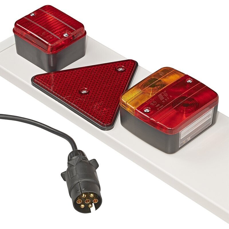 TRAILER BUMPER BAR WITH FOG AND PLATE LIGHTS