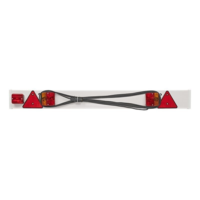TRAILER BUMPER BAR WITH FOG AND PLATE LIGHTS