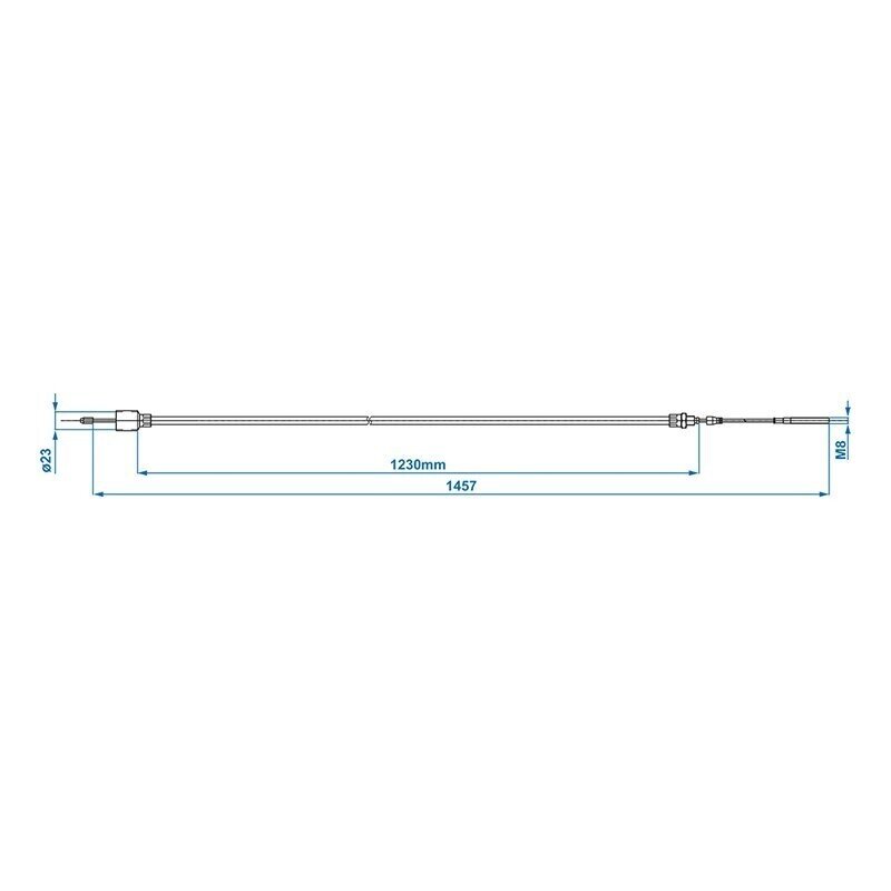 Linka hamulcowa 1230/1457mm tuleja Ø26/23mm pasuje do BPW