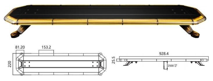 LED WARNING BELT 930×220 R65 TA2 12 / 24V