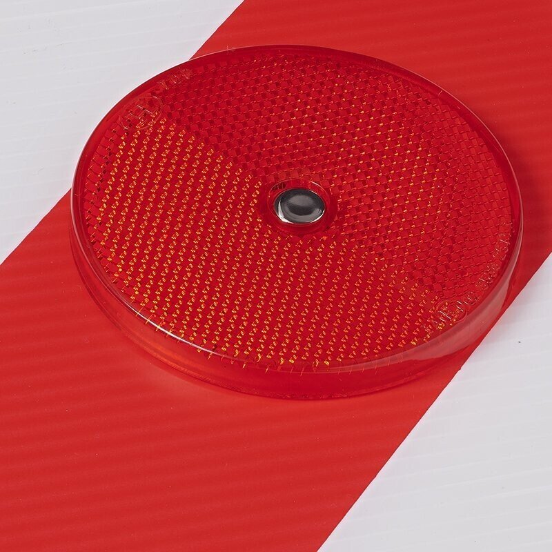 PLASTIC Rear Warning Sign 50x50cm with reflectors