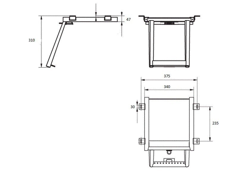 SLIDING STEP 1 STEP ZN LADDER