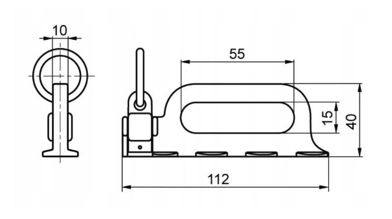 FIXING BRACKET AIRLINE 2500 KG