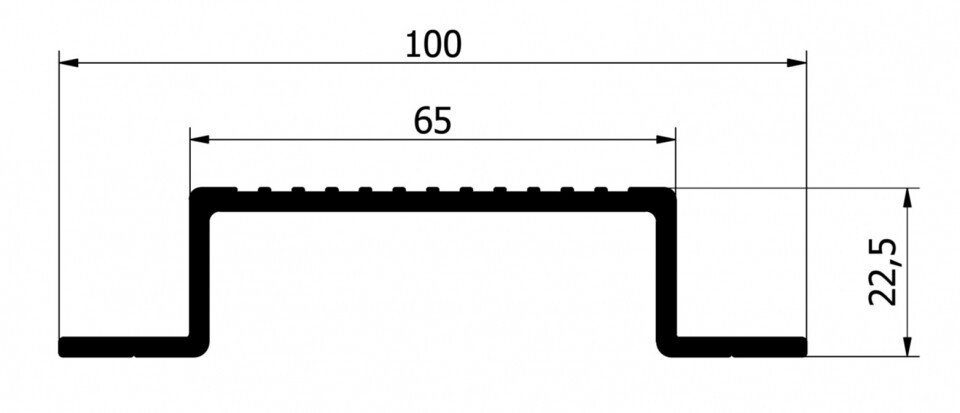 OMEGA ALU PROFILE L 5000 mm