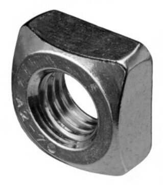 SQUARE NUT M8 INX A2 DIN557