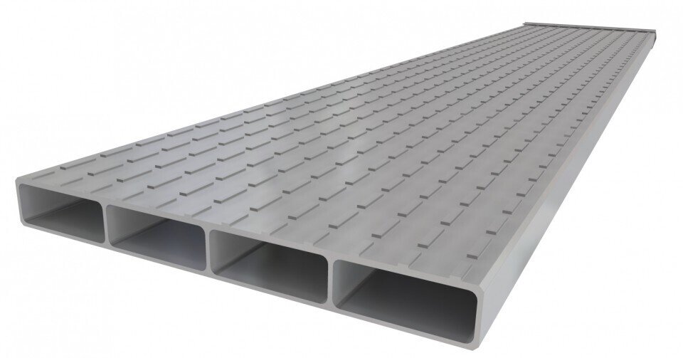 Najazd aluminiowy TYP A 4-komorowy 2485x350x40