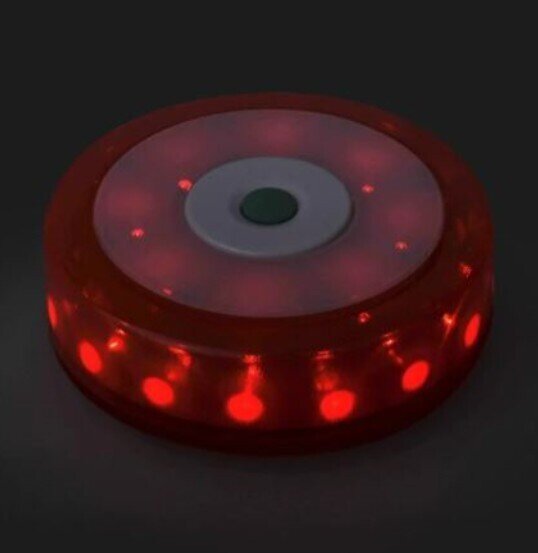 WARNING DISC 16+8 LED ORANGE