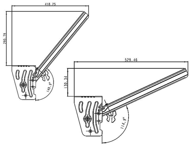 ANTI-BIKE GUARD HOLDER TAKLER MAGNELIS L 572 MM HOMOLOGATION