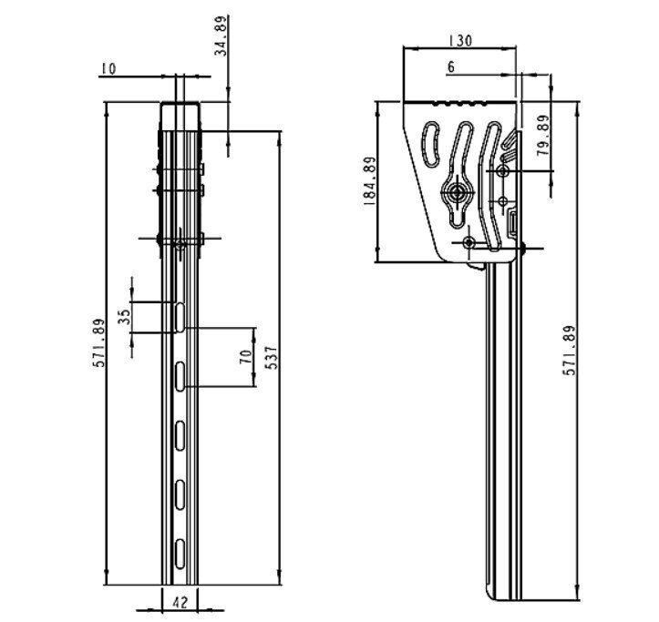 ANTI-BIKE GUARD HOLDER TAKLER MAGNELIS L 572 MM HOMOLOGATION