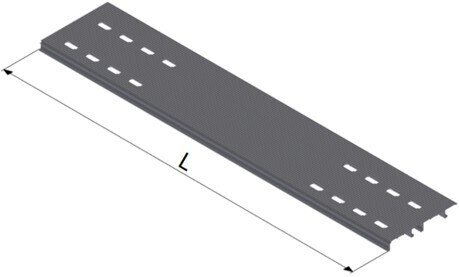 Floor panel L2300 W250 H30 16 holes