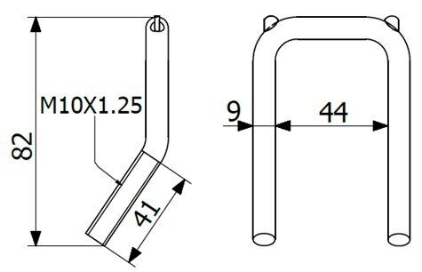 LOAD MOUNTING HOLDER 2000 kg Rubberized