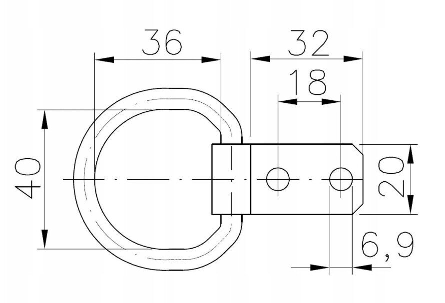 Load securing bracket replacement ZBF 50-1 WINTERHOFF