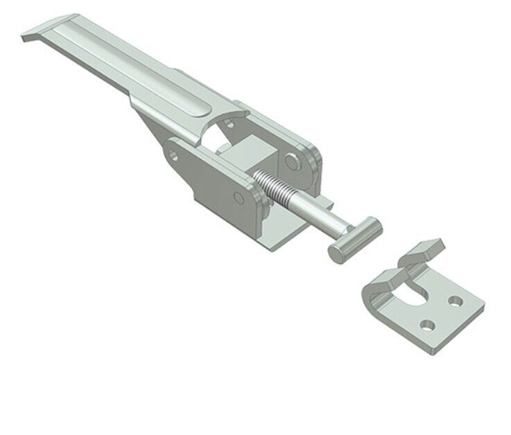 HITCH TO SIDEBOARD “T” ADJUSTABLE WITH HOOK GALVANIZED