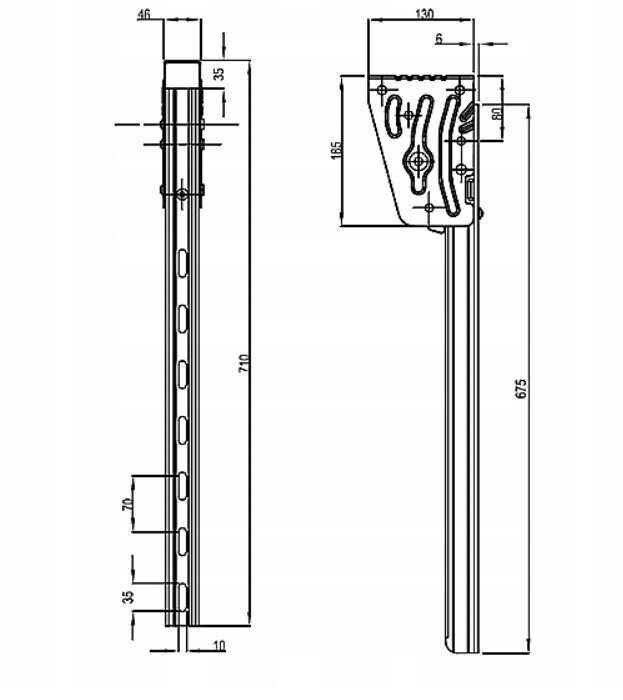 ANTI-BIKE GUARD HOLDER TAKLER MAGNELIS L 710 MM HOMOLOGATION