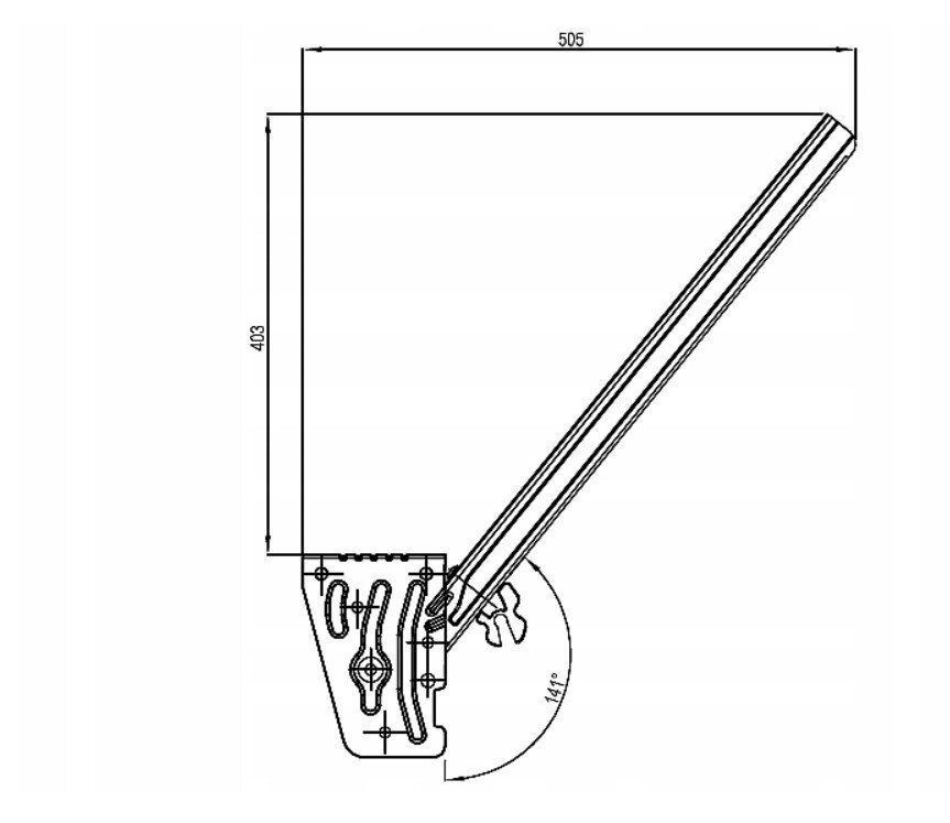 ANTI-BIKE GUARD HOLDER TAKLER MAGNELIS L 710 MM HOMOLOGATION