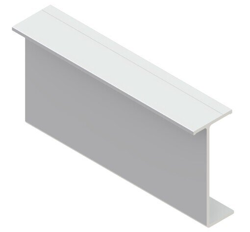 Frame auxiliary profile T200mm L-6300mm ALU