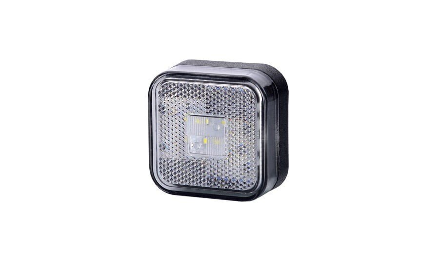 LEDx4 OBLUSION LAMP WITH REFLECTOR WHITE 12/24V