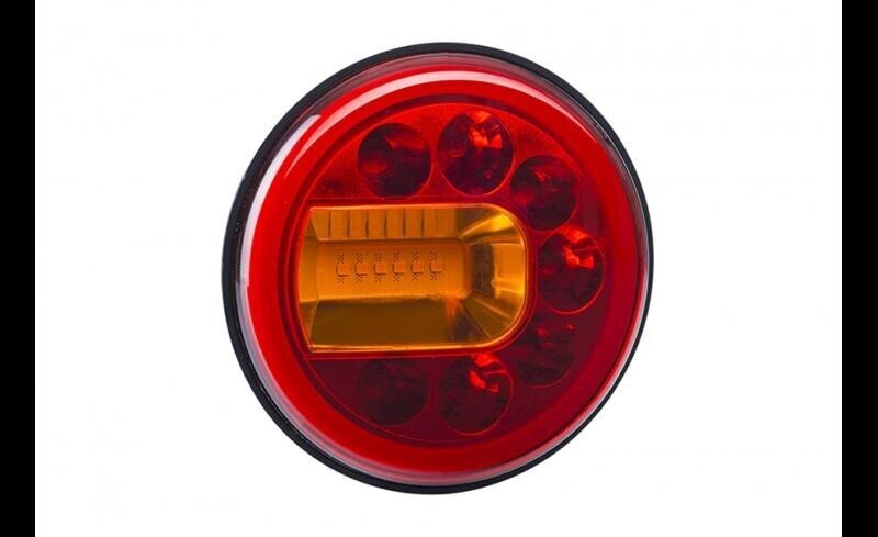 REAR COMBINATION LAMP LUNA LEFT LED 12/24V, NEON POSITION LIGHT, BRAKE LIGHT AND TURN SIGNAL LIGHT