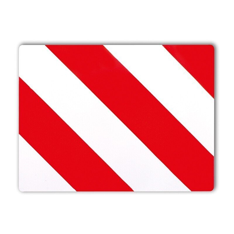 WARNING BOARD RIGHT OVERSIZE WITHOUT LIGHTING RED. 30x40cm