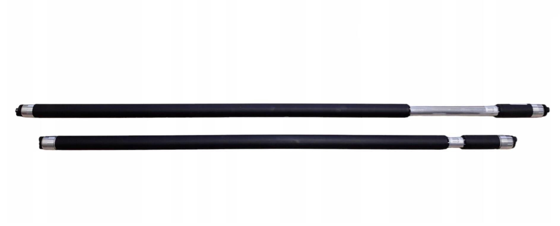 AIRLINE 1600-2160 mm aluminum telescopic partition rod black PVC coating