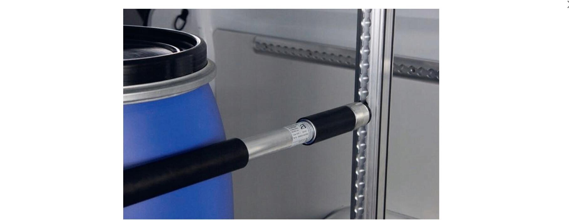 AIRLINE 1600-2160 mm aluminum telescopic partition rod black PVC coating