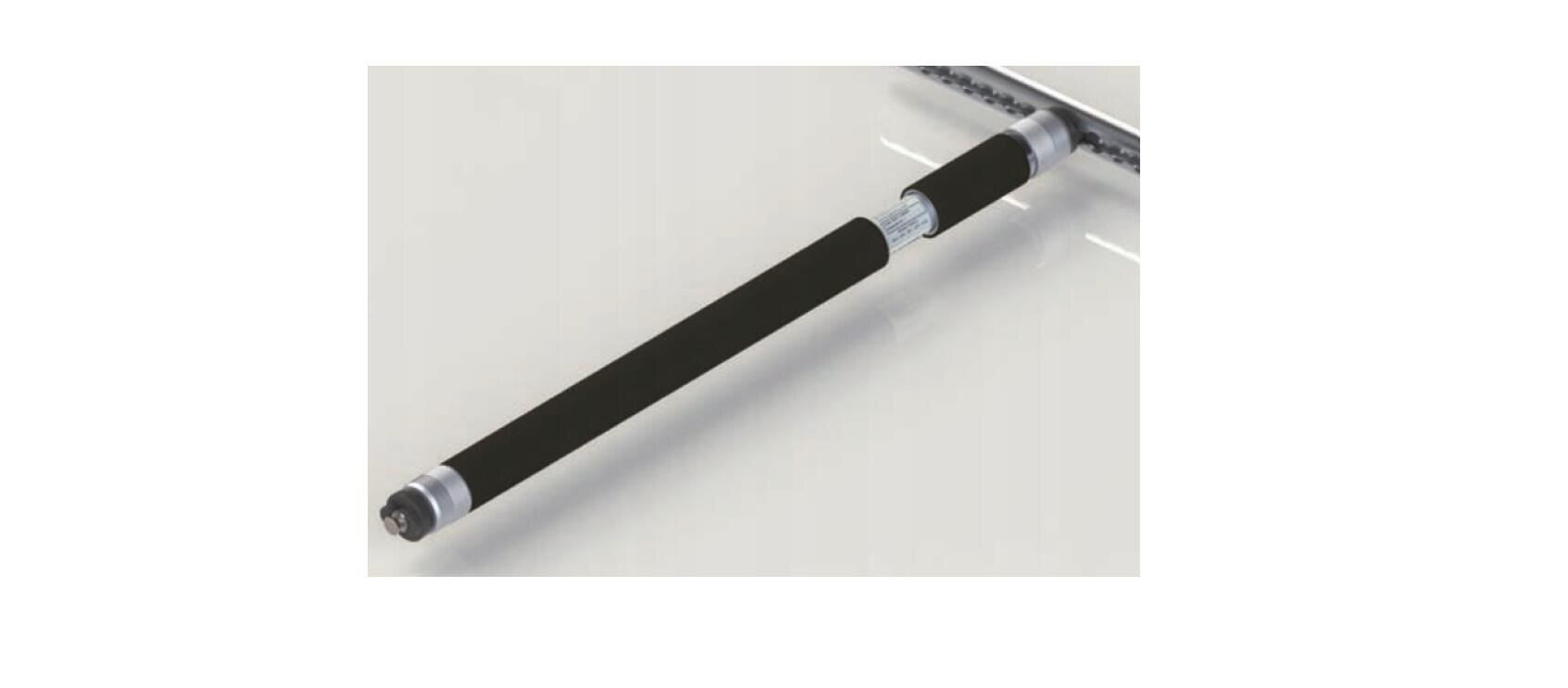 AIRLINE 1600-2160 mm aluminum telescopic partition rod black PVC coating