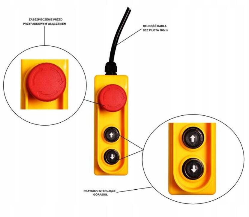 Control set for 230V 500-990 kg vertical winch
