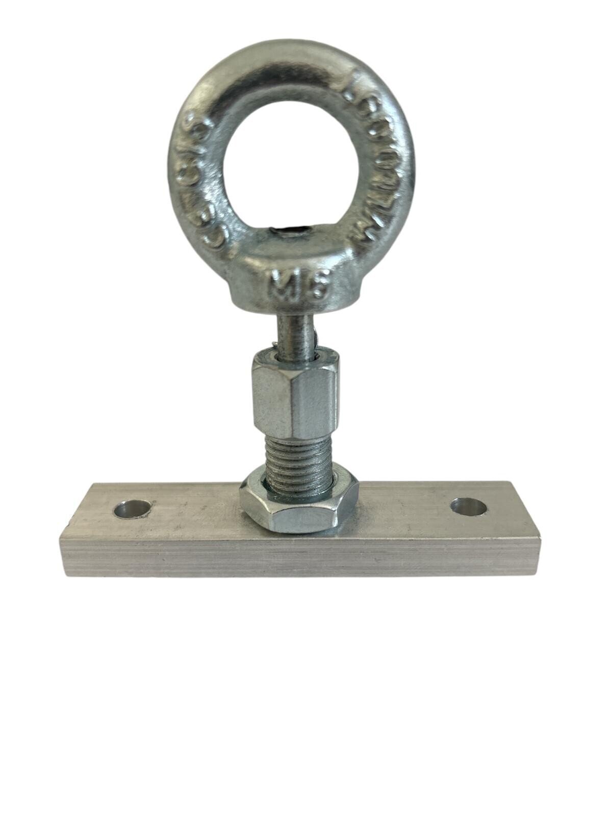 Locking device with spring and mounting bracket