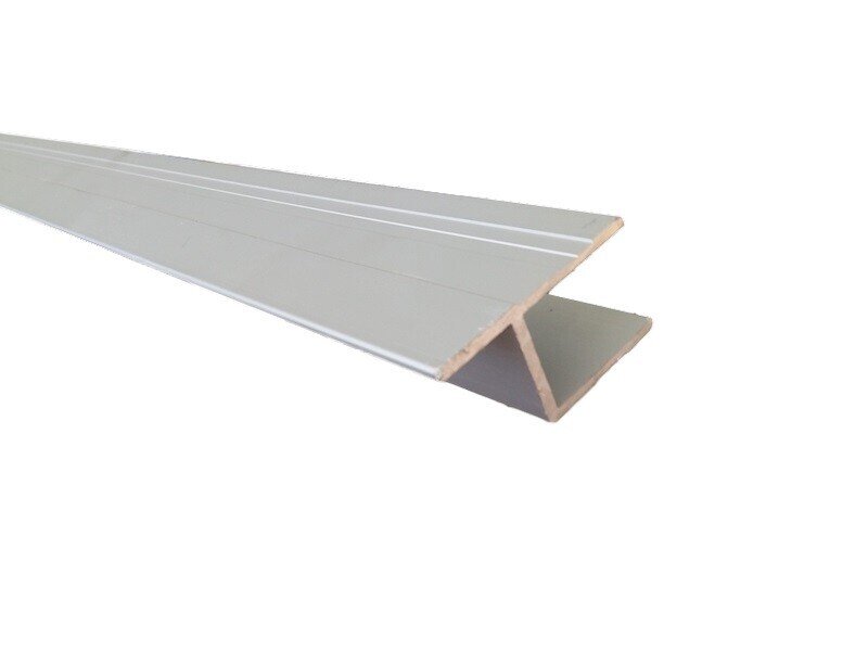 Closing profile ” h ” with offset aluminum anodized
