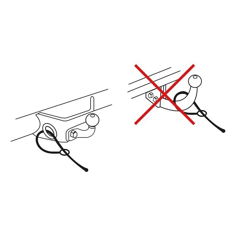 EMERGENCY TRAILER BRAKE LINK “HD” REINFORCED 1 meter