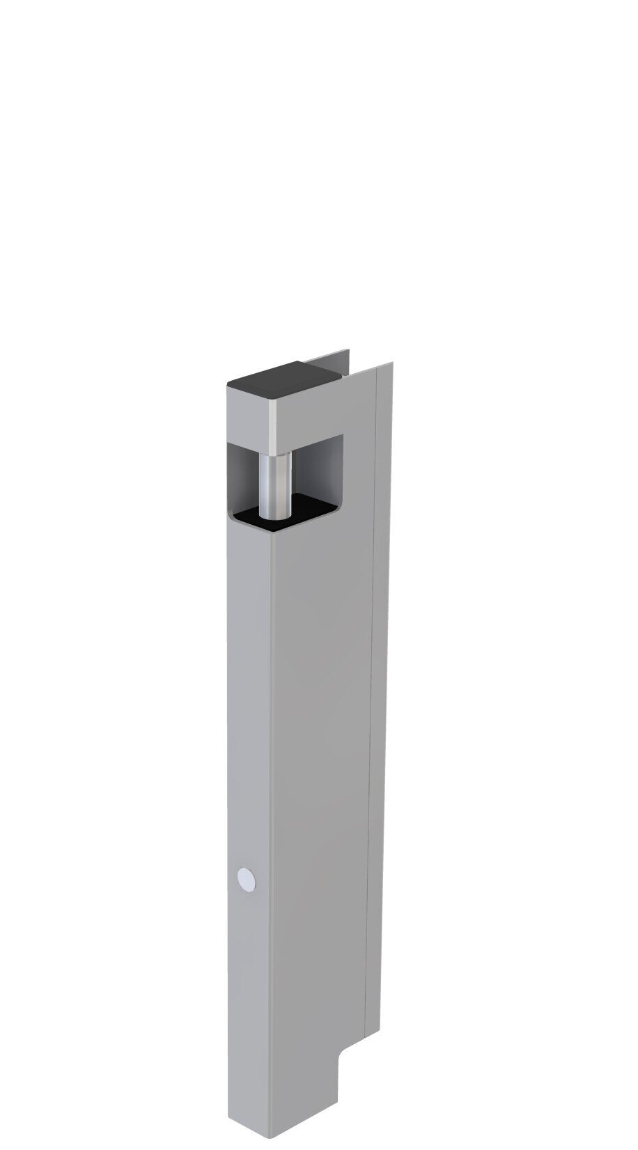 Vertical side lock L 350 mm /with window/ without lem/ right hand RAL