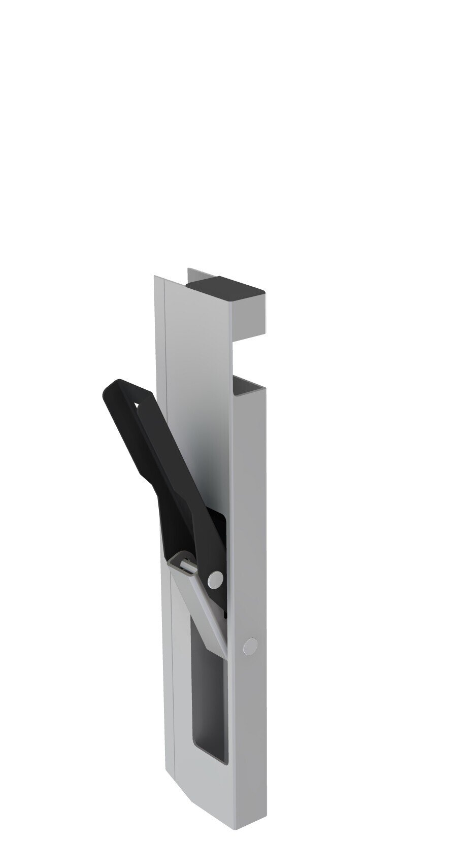 Vertical side lock L 350 mm /with window/ without lem/ right hand RAL