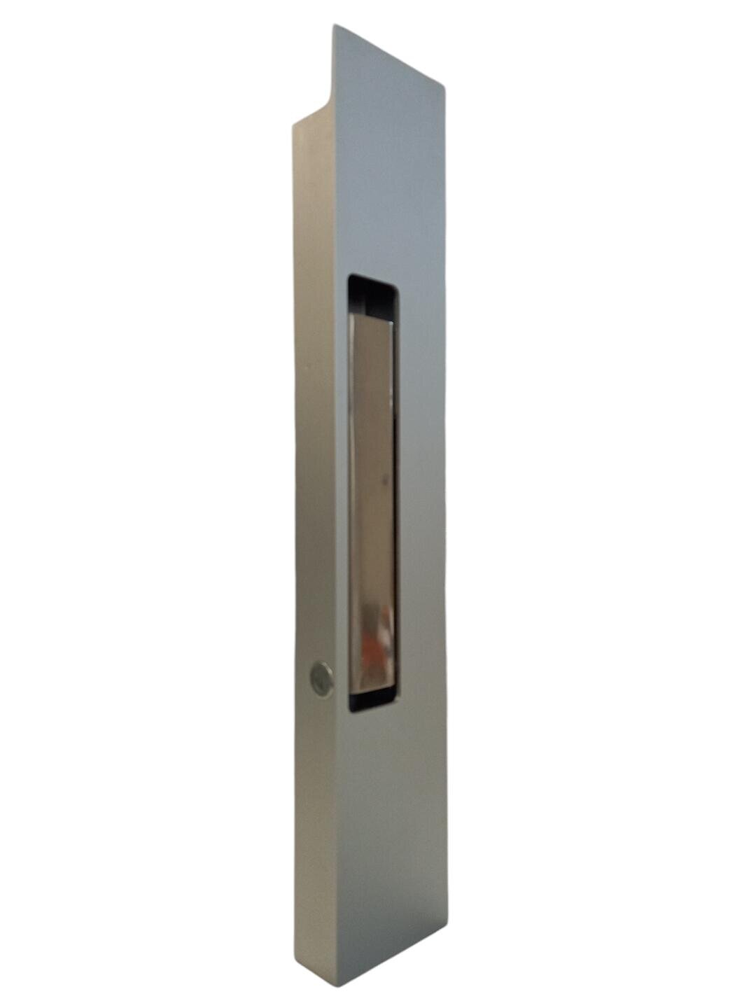 Vertical side lock 400 INOX Left without end / opening downwards / SALE.