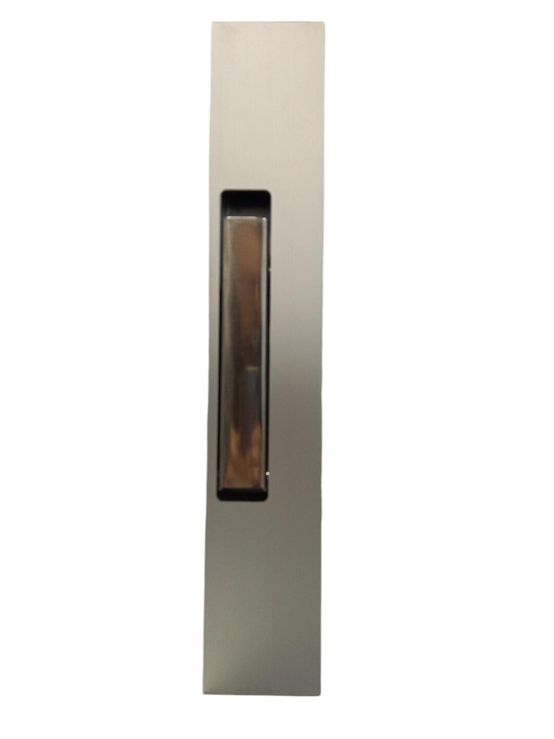 Vertical side lock 400 INOX Left without end / opening downwards / SALE.