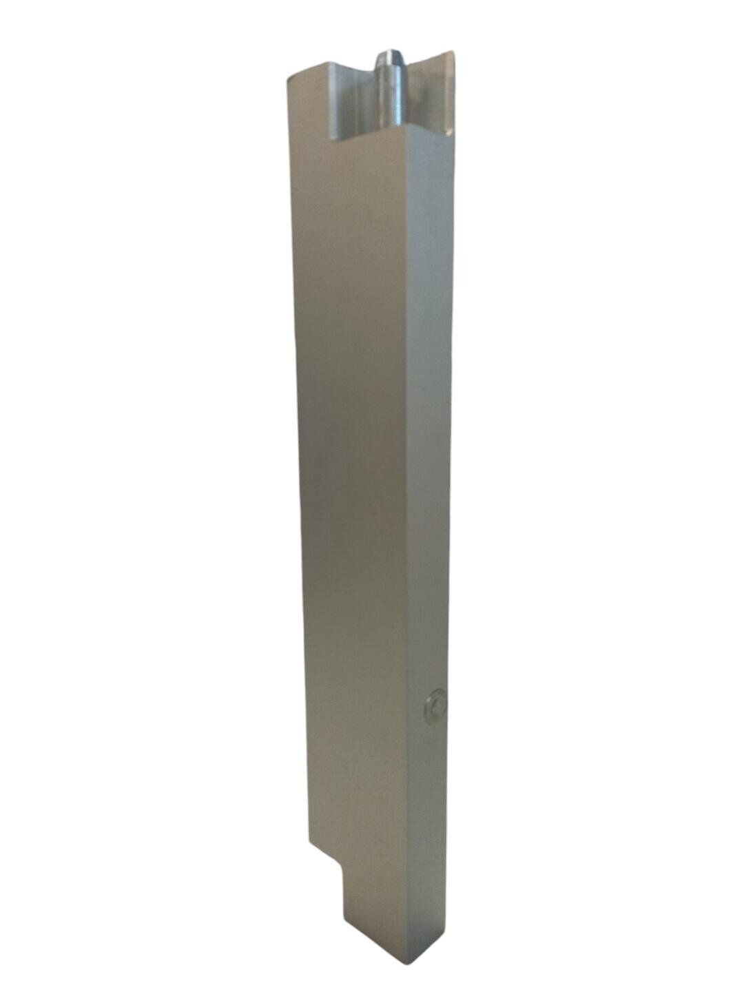Vertical side lock 400 INOX Left without end / opening downwards / SALE.